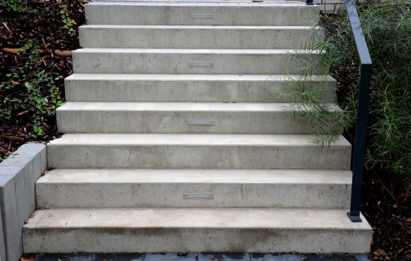Poured Step Installation in Burnsville