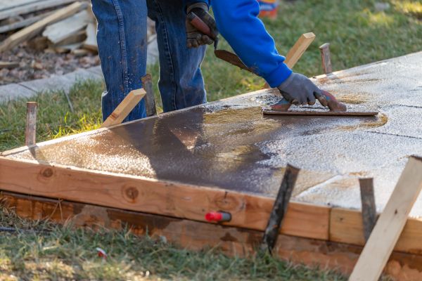 Patio Slab Construction in Burnsville