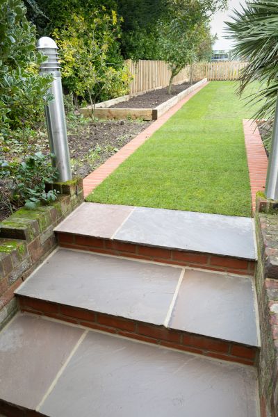 Backyard Steps Installation in Burnsville
