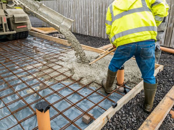 Basement Slab Pouring in Burnsville